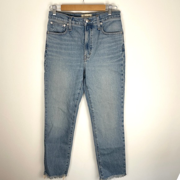 Madewell The Perfect Vintage Jean In Bainton Wash Raw Hem Edition Size 27 New - Picture 3 of 14